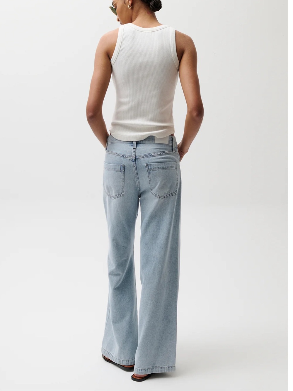 Pistola Denim Wide-Leg Light Wash Jeans - Picture 3 of 6